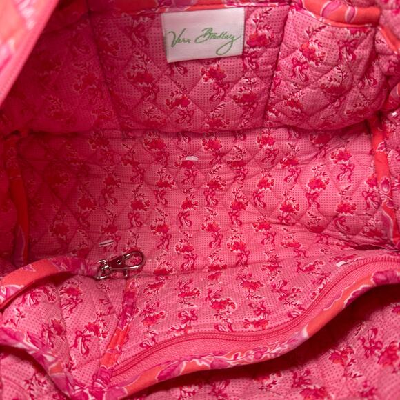 Vera Bradley Hope Toile Floral Print Small Duffel Bag Travel Tote - Picture 8 of 9